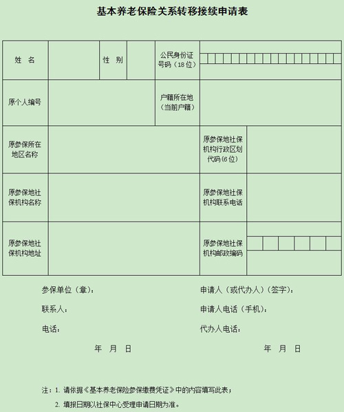 外地养老、医疗保险转入北京办理流程