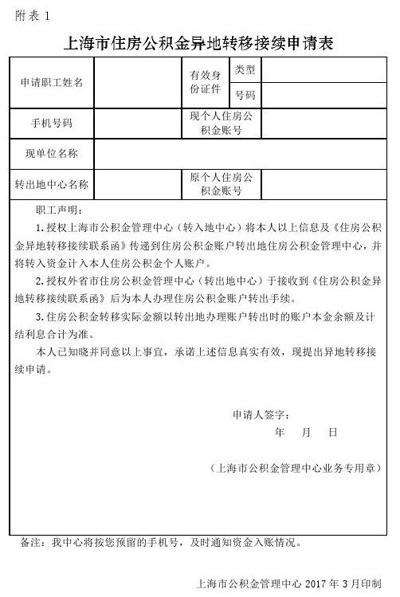 2017年上海公积金异地贷款条件